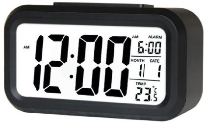 Ponacat Smart Clock Display Digitale Termometro umidità Orologio Sveglia LCD 