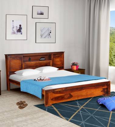 Stylish Sheesham Wood Solid Wood King Bed – Balaji Wooden