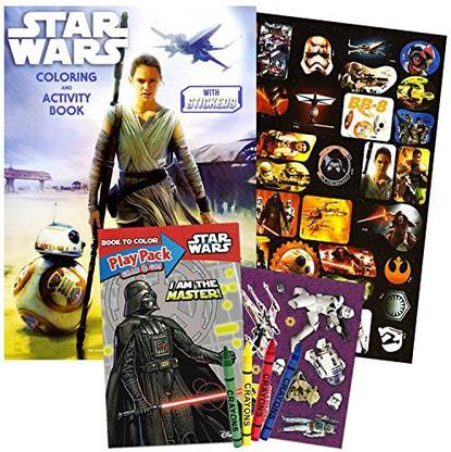 Download Star Wars The Last Jedi Coloring Book Set With Stickers And Crayons Jumbo Coloring Book With Playset Pack Featuring T The Last Jedi Coloring Book Set With Stickers And Crayons Jumbo