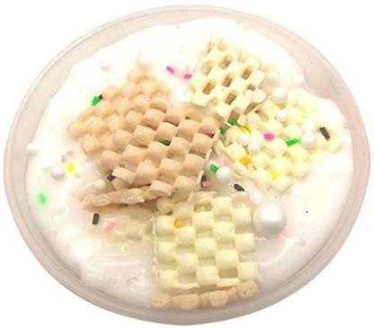 Gbell Beautiful Color Mixing Cloud Fluffy Slime Waffles Putty Scented Stress Kids Crystal Clay Toy Red White 100ml White Beautiful Color Mixing Cloud Fluffy Slime Waffles Putty Scented Stress Kids Crystal Clay Toy Red