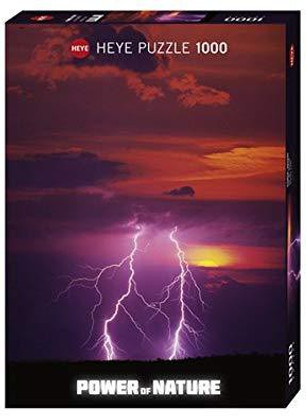 Heye 29548 Puzzle 1000 Teile Power of Nature Double Flash Blitz 
