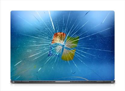 i-Birds ® Broken Windows Wallpaper Exclusive High Quality Laptop Decal,  laptop skin sticker  inch (15 x 10) Inch iB-5K_skin_0806 Vinyl Laptop  Decal  Price in India - Buy i-Birds ® Broken