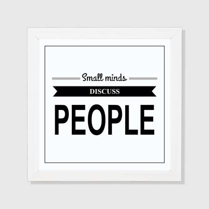 Small Mind White Framed Wall Hanging Motivational Frame For Office Study Room 8x8 Inch Paper Print Es Motivation Posters In India Art Design Nature And - Small Framed Wall Pictures