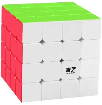 QIYI Smooth 4X4X4 Speed Magic Cube Stickerless Twist Toy Turning Quicker Cube 