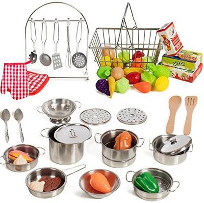 Genrc Iq Toys 50 Piece Complete Pretend Play Food Set Complete From Supermarket Shopping To Cooking Iq Toys 50 Piece Complete Pretend Play Food Set Complete From Supermarket Shopping To Cooking