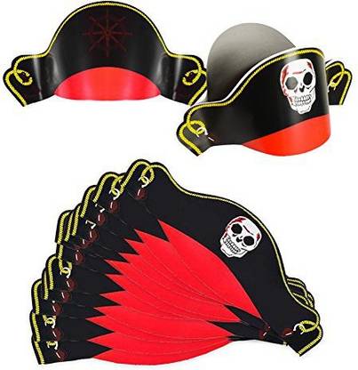 Genrc Pirate Party Hats - 12 Pack - Pirate Birthday Hats - Pirate Theme Party Supplies - Pirate Party by Funny Party Hats - Pirate Party Hats - 12 Pack - Pirate Genrc Pirate Party Hats - 12 Pack - Pirate Birthday Hats - Pirate Theme Party Supplies - Pirate Party by Funny Party Hats - Pirate Party Hats - 12 Pack - Pirate