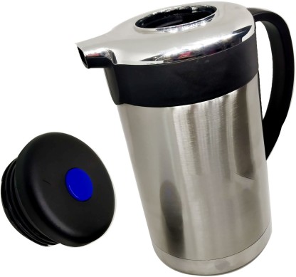 2L-Sliver Jeffergarden Stainless Steel Coffee Tea Pot Double Wall Vacuum Insulated Thermo Jug Hot Water Bottle 