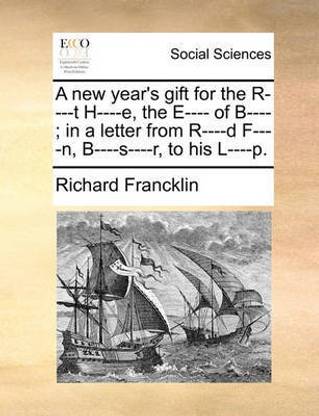 A New Year S Gift For The R T H E The E Of B In A Letter From R D F N B S R To His L P Buy A New Year S Gift For The R T H E The