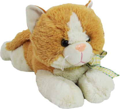 lying cat plush