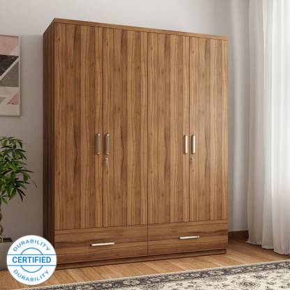 Spacewood Classy Engineered Wood 4 Door Wardrobe