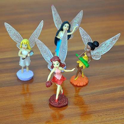 Toy Mela Tinkerbell Set Of 4 Princesses Iridessa, Silvermist, Rosetta 8  Cms. Action Figure - Tinkerbell Set Of 4 Princesses Iridessa, Silvermist,  Rosetta 8 Cms. Action Figure . Buy 4 Princesses Action