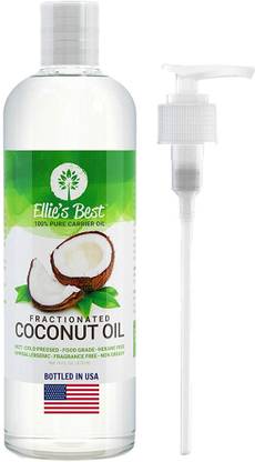 Ellie's Best Fractionated Coconut Oil - Pure USA Expeller ...