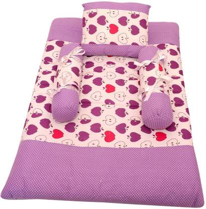 Twiddle Baby Bed With Head Cushion And Two Side Pillow Supporters 3 18 Month Fruit Design Blue Colour Standard Bedding Set With Supportes Price In India Buy Twiddle Baby Bed