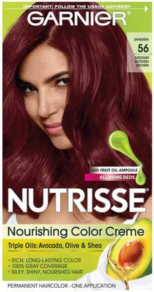 GARNIER hair color , Medium Reddish Brown - Price in India, Buy GARNIER  hair color , Medium Reddish Brown Online In India, Reviews, Ratings &  Features 