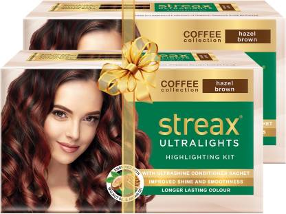 Streax Ultralights Highlighting Kit-Coffee Collection-Hazel Brown-Pack of 2  , Hazel Brown - Price in India, Buy Streax Ultralights Highlighting  Kit-Coffee Collection-Hazel Brown-Pack of 2 , Hazel Brown Online In India,  Reviews, Ratings