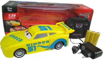 Halo Nation Disney Pixer Cars 3 Vehicle Remote Control With Rechargable Batteries Dinoco Mc Queen Yellow Disney Pixer Cars 3 Vehicle Remote Control With Rechargable Batteries Dinoco