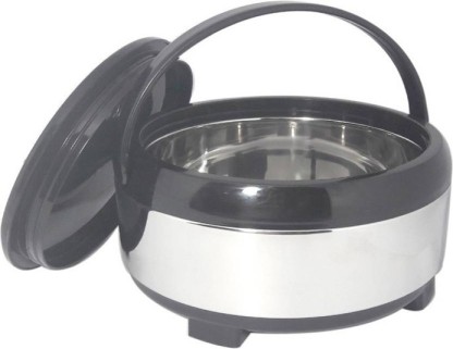 hot pot 2500 ML Serving pot King International STAINLESS STEEL HOT CASSEROLES Stainless Steel innovative kitchenware roti saver pack of 1 stainless steel pot Chapati Container Chapati Box 