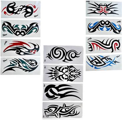 One Point Collections Temporary Tattoo Black Tattoo Sticker Size   -( Pack Of 12) - Price in India, Buy One Point Collections Temporary Tattoo  Black Tattoo Sticker Size  -( Pack Of
