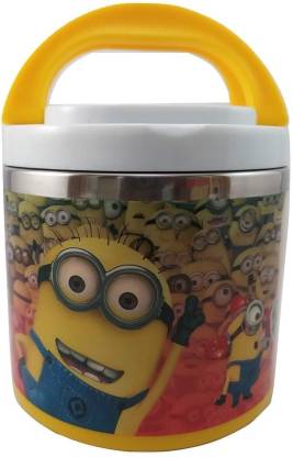  | Aromora Minion Despicable Me 2 Cartoon Character Printed  Steel Tiffin Lunch Box for Kids (Yellow) 1 Containers Lunch Box -