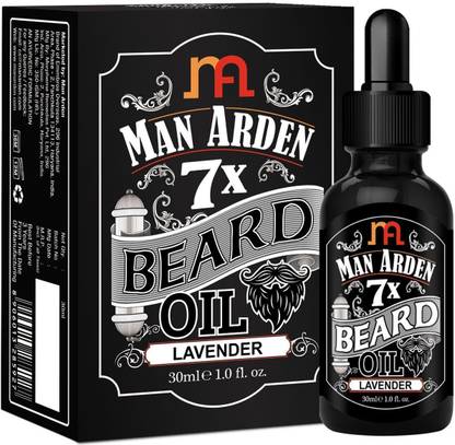 Man Arden 7X Beard Oil (Lavender) 30ml, 7 Premium Oils Supports Beard Growth & Nourishment Hair Oil