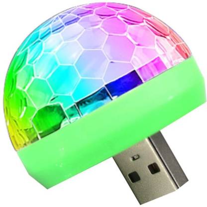 Tech Unboxing USB Led Disco 3W USB Powered Mini RGB LED Disco Ball Shape Stage Effect Party Club DJ Light Led Light