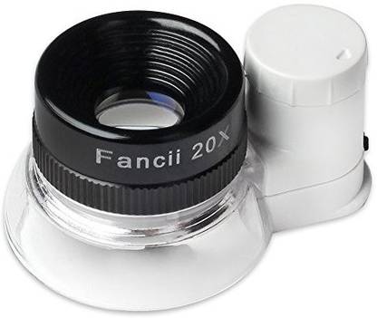 Fancii Led Illuminated 20X Jewelers Loupe Magnifier, Triplet ...