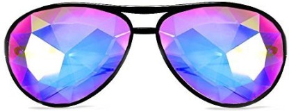 GloFX Aviator Style Kaleidoscope Glasses Rave Rainbow EDM Diffraction 