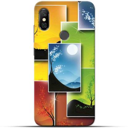 Saavre Back Cover for Painting,Flower for REDMI NOTE 6 PRO