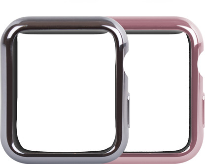silver apple watch bumper