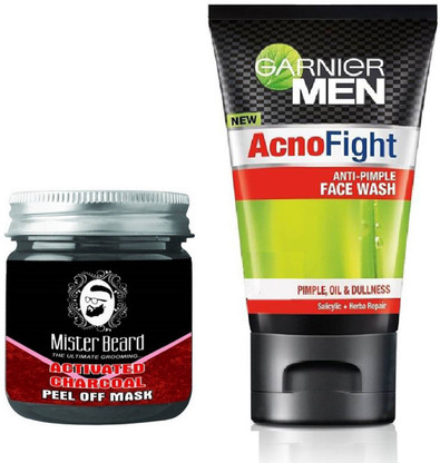 garnier face wash black charcoal