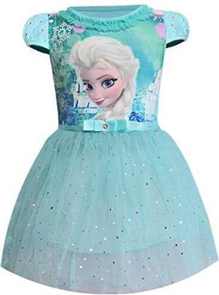 WNQY Toddler Cartoon Party Costume Little Girls Princess Gown Dress 