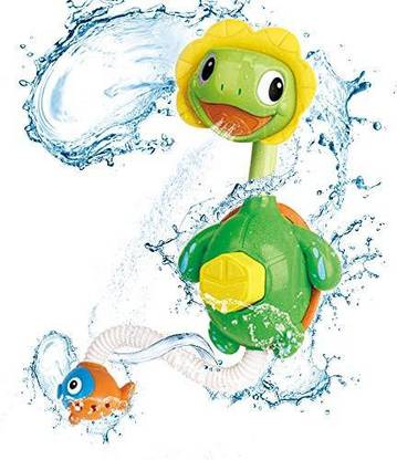 Joyshare Baby Bath Toys Turtle Bathtub Spray Water Pump With Hand Shower Swimming Pool Water Far Shooting Toy For 2 3 4 Olds Toddler Infant Boys Girl Baby Bath Toys Turtle Bathtub Spray