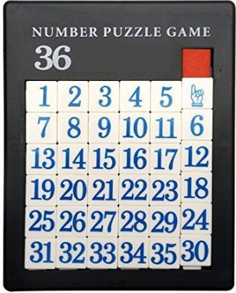 35 Number Number Slide Puzzle Brain Teaser IQ Game 