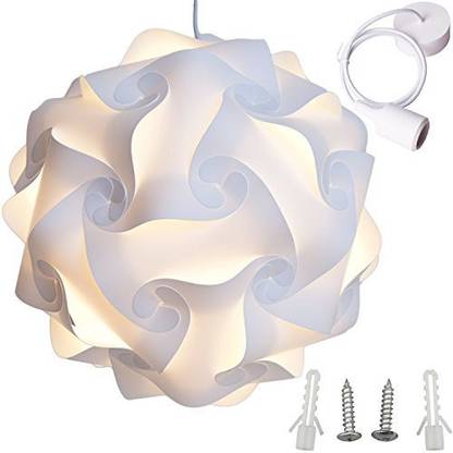 Lightingsky Ceiling Pendant Diy Iq Jigsaw Puzzle Lamp Shade Kit With 40 Inch Hanging Cord White L 12 Ceiling Pendant Diy Iq Jigsaw Puzzle, Diy Lampshade Kit India