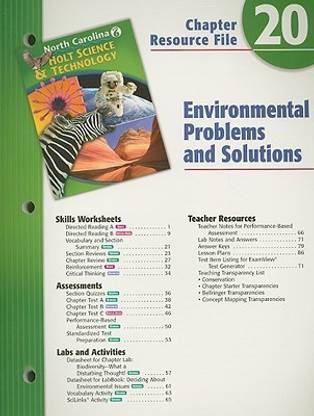 Holt Science Technology North Carolina Grade 6 Chapter 20 Resource File Environmental Problems And Solutions Buy Holt Science Technology North Carolina Grade 6 Chapter 20 Resource File Environmental Problems And