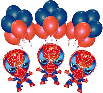 Flipkart Com Masti Zone Printed Set Of 3 Cartoon Characters Foil Balloons 50 Metallic Latex Red And Blue Balloons For Kids Birthday Party Boys Birthday Party Girls Birthday Party