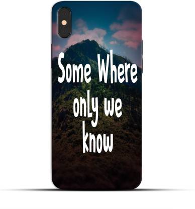 Saavre Back Cover for Somewhere Only We Know for IPHONE XS