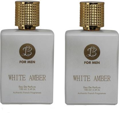 Lyla Blanc WHITE AMBER Perfume Spray for Men- Pack of 2 (100ml each) Eau de Parfum  -  100 ml