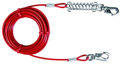 20FT Erfo Dog Tie Out Cable Tie Out Cable Chains for Dogs up to 300 Pound 