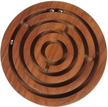 Simple Days Wooden Ball In A Maze Labyrinth With Snake Cube Twist Puzzle Combo Of 2 Toys Board Game Accessories Board Game Wooden Ball In A Maze Labyrinth With Snake Cube Twist Puzzle Combo Of 2 Toys