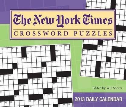 The New York Times Crossword Puzzles Calendar: Buy The New ...