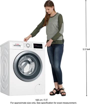 Bosch 8 kg Inverter ExpressWash Fully Automatic Front Load with In-built Heater White