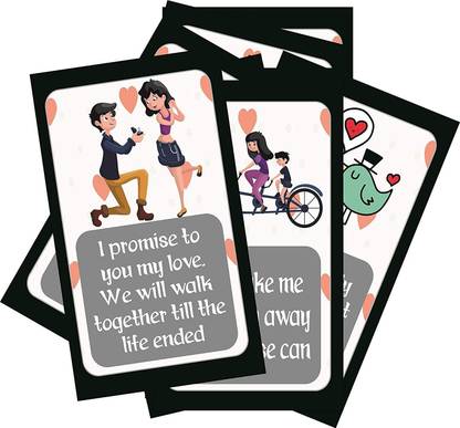 SYGA Set of 8 Stages of Love Story Perfect  Valentine,Birthday,Wedding,Annivesary Gift for Your Loved Once Greeting Card