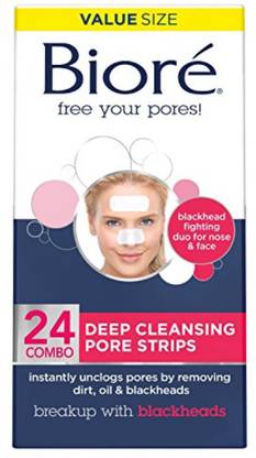 Biore Deep Cleansing Pore Strips For Nose Face 24 Count Combo Pack Price In India Buy Biore Deep Cleansing Pore Strips For Nose Face 24 Count Combo Pack Online In India