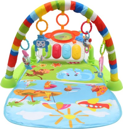 Toys Boy Girl Gifts, Multicolour Microphone,for Baby 1-36 Month Kick and Play Piano Gym for Baby,Music Pedal Pad with Extra-Soft Mat Gym Piano 