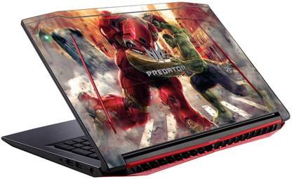 gadgets wrap printed hulk vs iron man skin predator helios 300 15 6 mn n17c1 vinyl laptop decal 15 6 price in india buy gadgets wrap printed hulk vs iron man skin predator helios