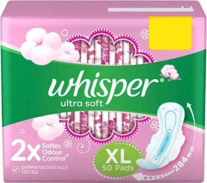 Whisper Ultra Soft XL 50 Pad Sanitary Pad