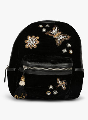 black fancy backpack