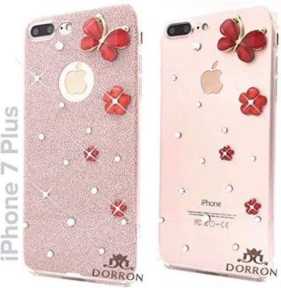 dorron back cover for iphone 7plus iphone 7 plus stylish designer butterfly glitter case for girls rose gold