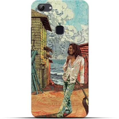 Saavre Back Cover for Bob Marley,Singer,Song Rider,Joint,Weed,Sky Blue,Guitar for VIVO Y83